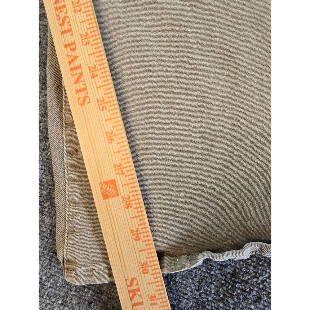 Chelsea & Violet Wide Leg Jeans Womens 27 Tan Flare High Rise Denim Pants - Picture 5 of 6